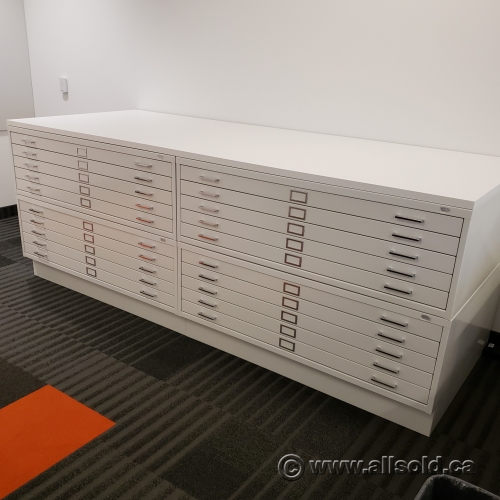 Safco CFile Stacking 5 Drawer Map Plan Flat File Allsold.ca